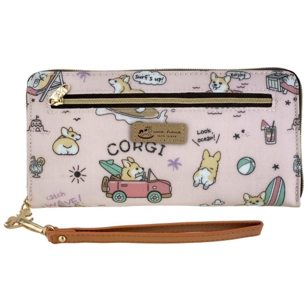 Waterproof Corgi Zipper Long Wallet Fits Phone - Picture 1 of 11